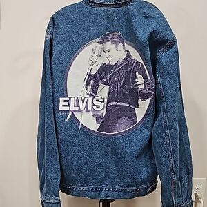 Elvis Denim (Blue Jean) Jacket with Graphic Print